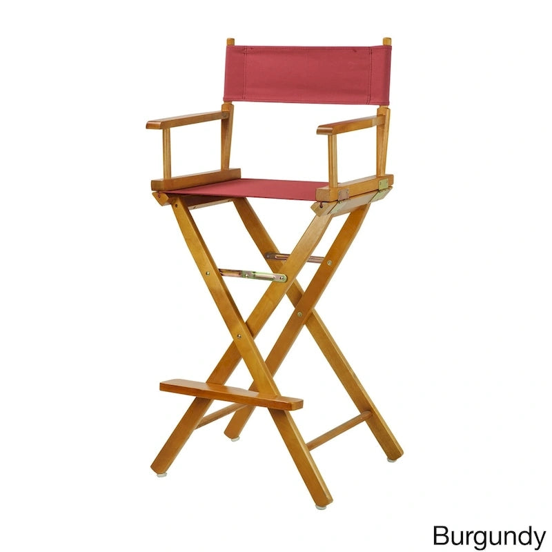 Chaise de réalisateur 76 cm en chêne miel
