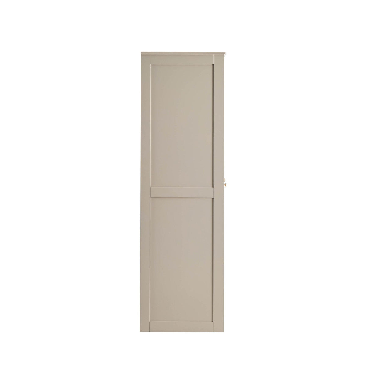 Armoire 3 portes avec tiroirs - Taupe