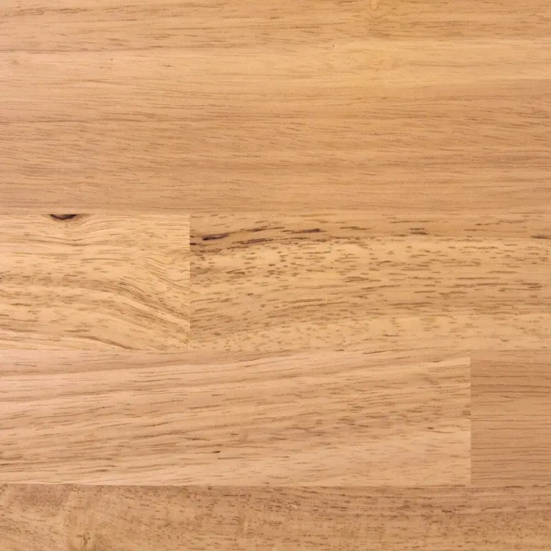 Îlot de cuisine fixe noir avec plateau en bois naturel, 2 tiroirs et meuble à 4 portes